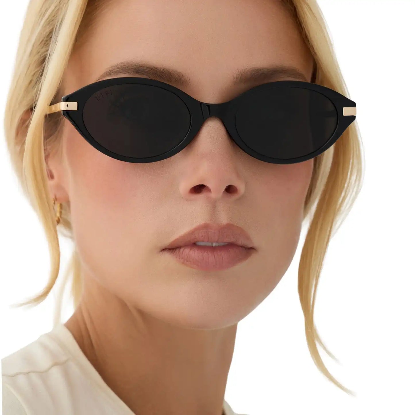 CLAUDINE - BLACK + GREY + POLARIZED + SUNGLASSES