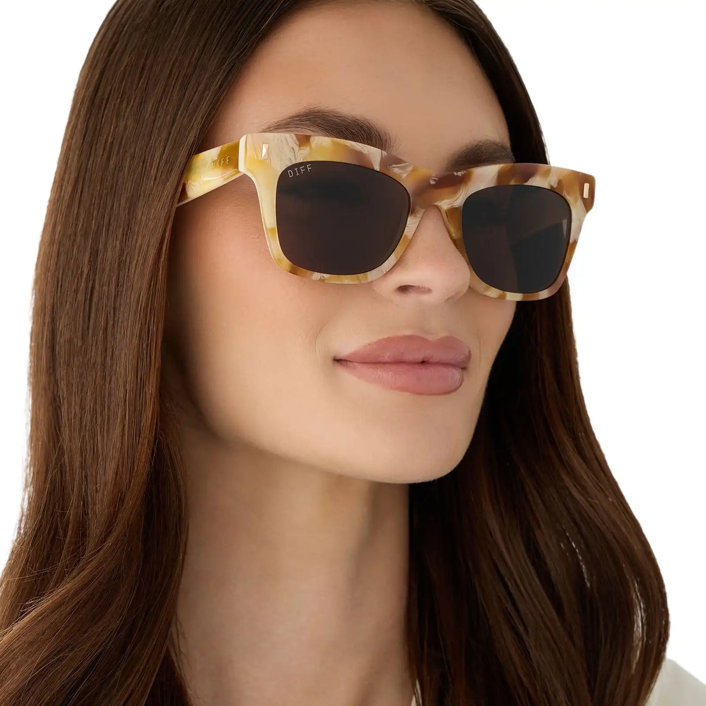 BRADLEY - GILDED TORTOISE + COURTSIDE IVORY + BROWN SUNGLASSES