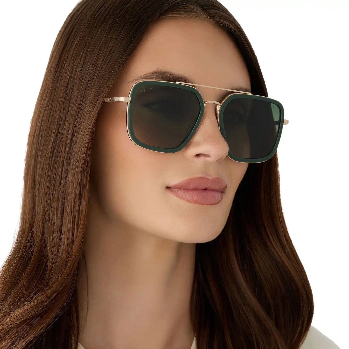 JORDAN - FAIRWAY GREEN + GOLD + ALOE GREEN GRADIENT + POLARIZED SUNGLASSES