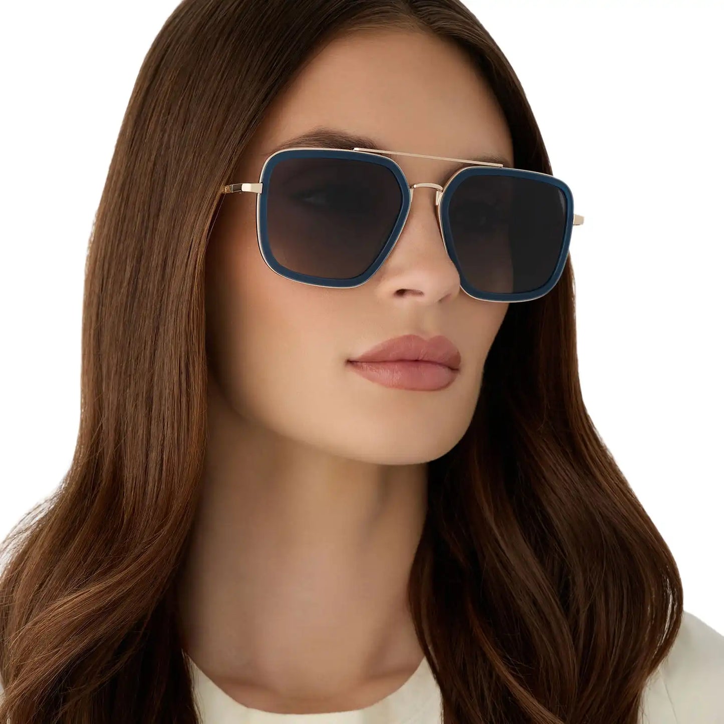 JORDAN - CLUBHOUSE BLUE + GOLD + GREY GRADIENT + POLARIZED SUNGLASSES