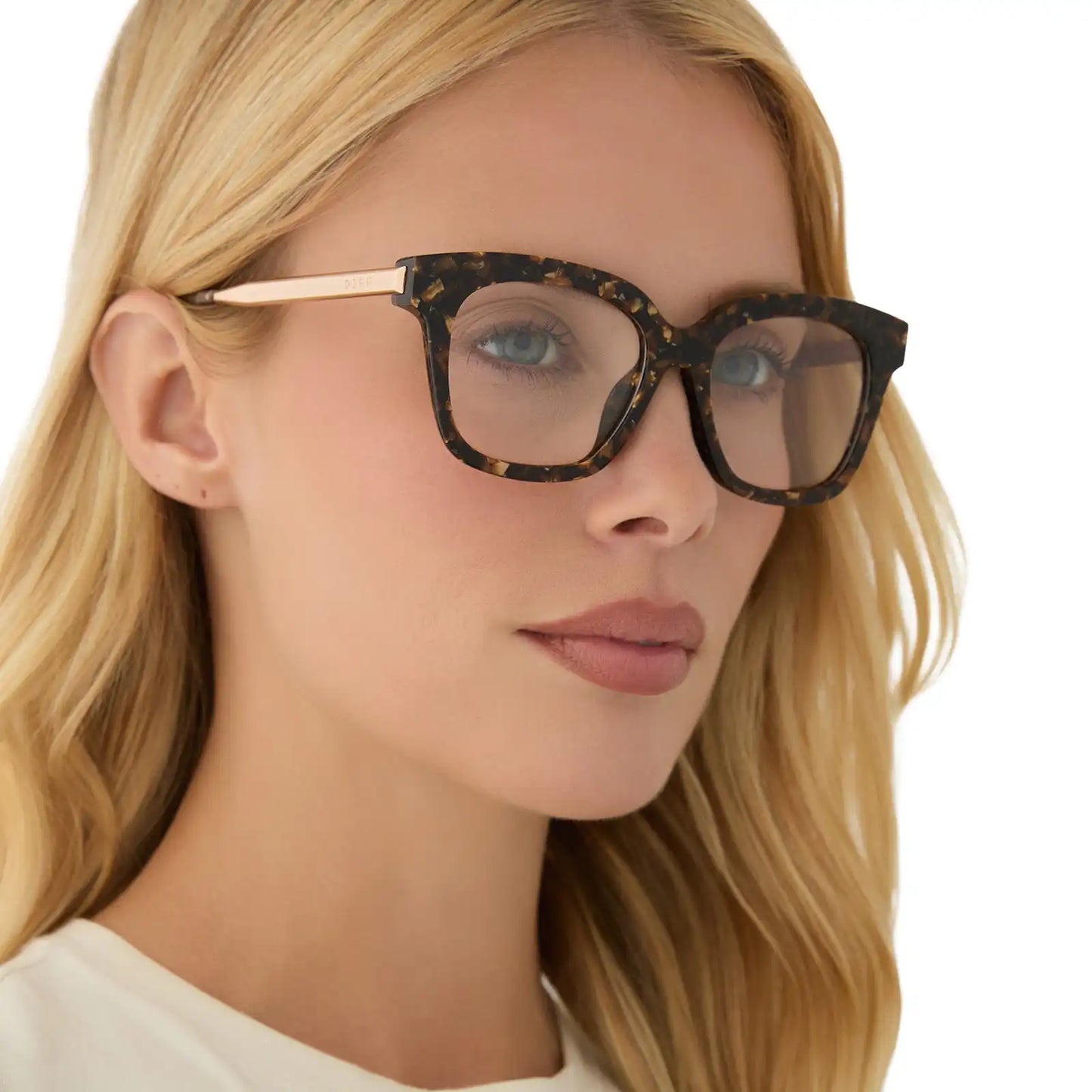 BELLA XS - GLITTER TORTOISE + GLASSES