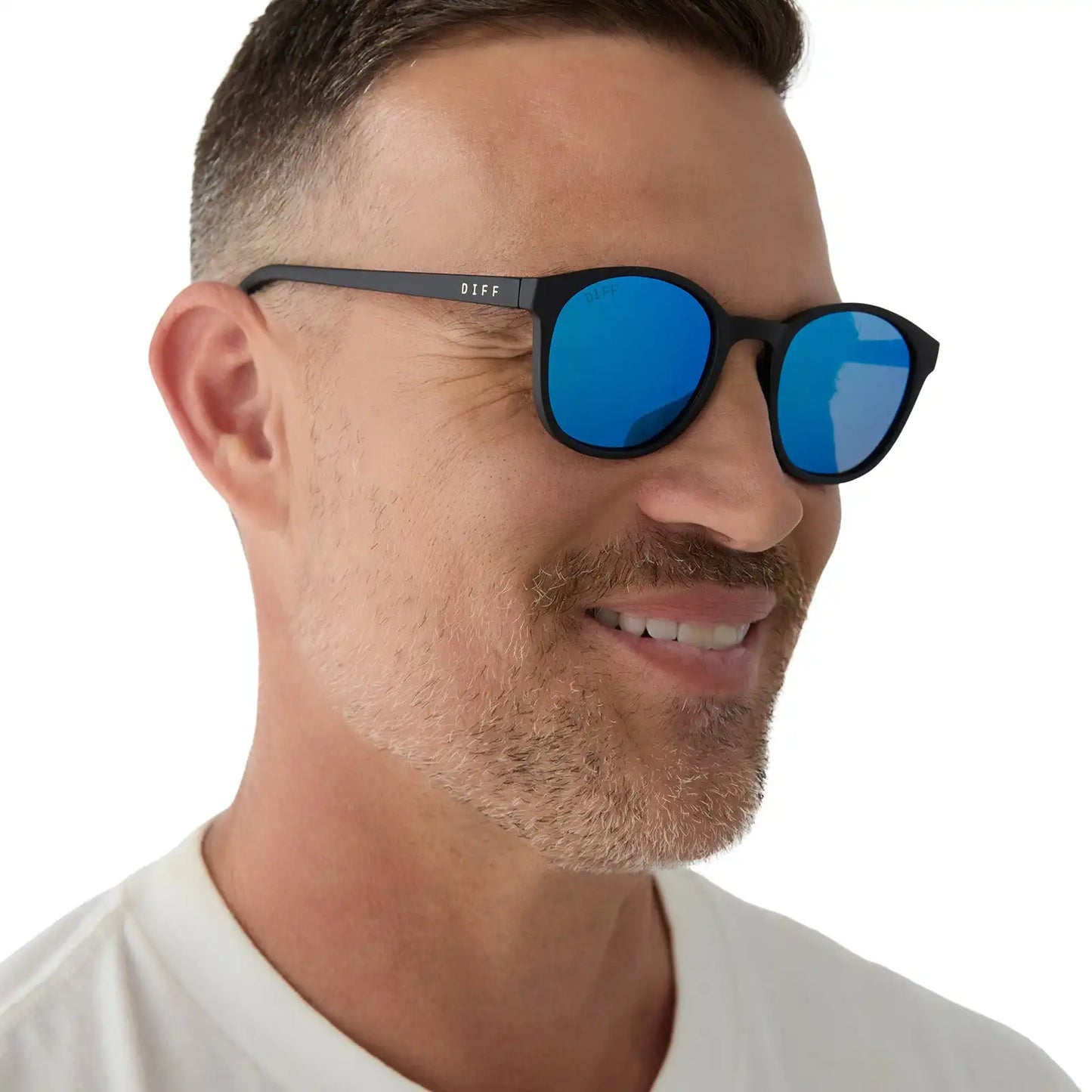 VOLLEY - MATTE BLACK + BLUE MIRROR + POLARIZED SUNGLASSES