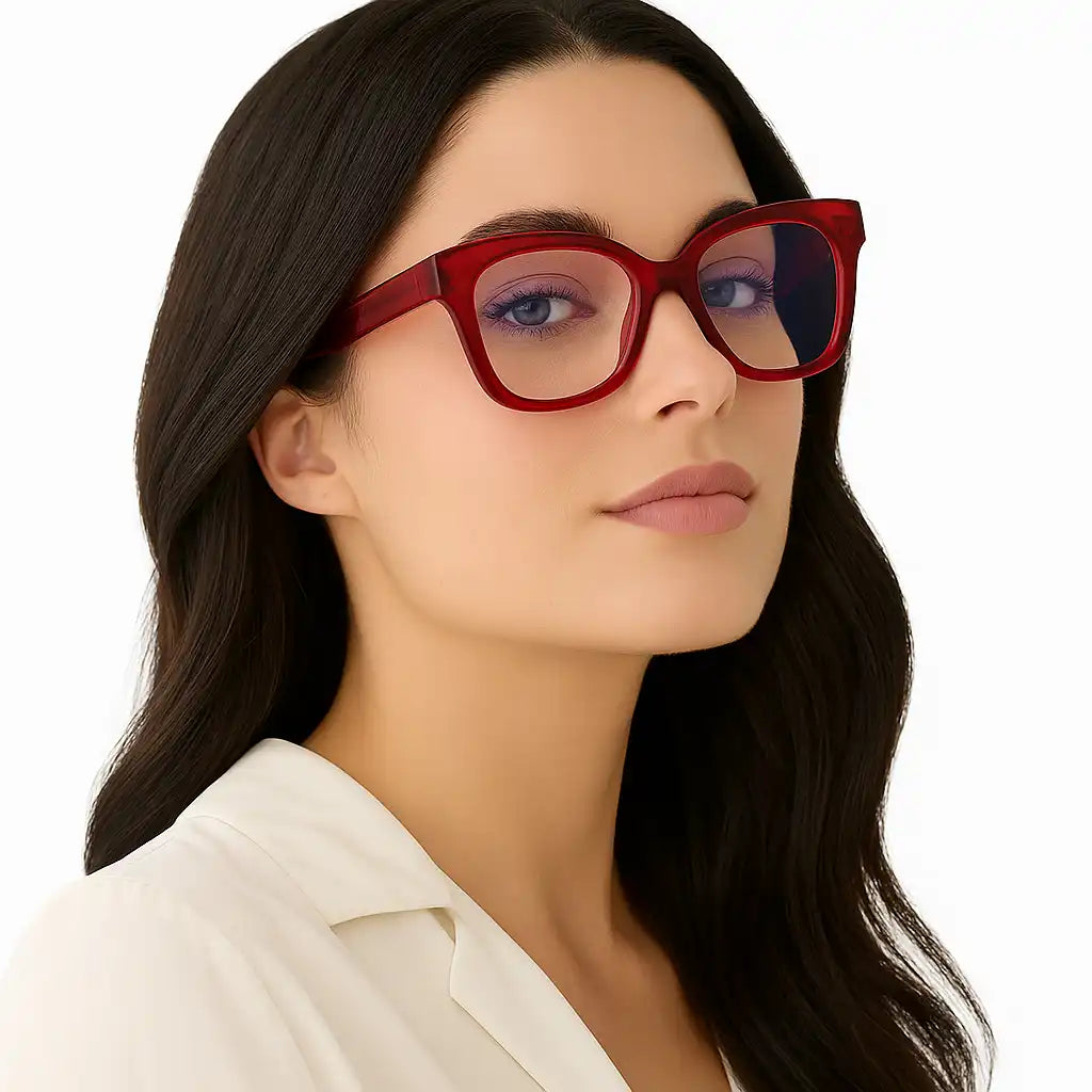 AVA - RED CHERRY + BLUE LIGHT READERS