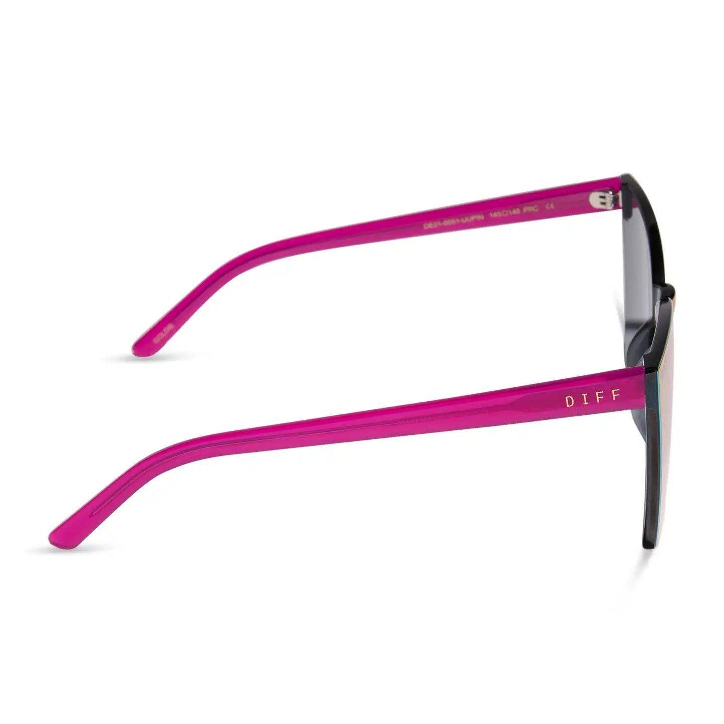 GOLDIE - BRIGHT TULIP + PINK RUSH MIRROR SUNGLASSES