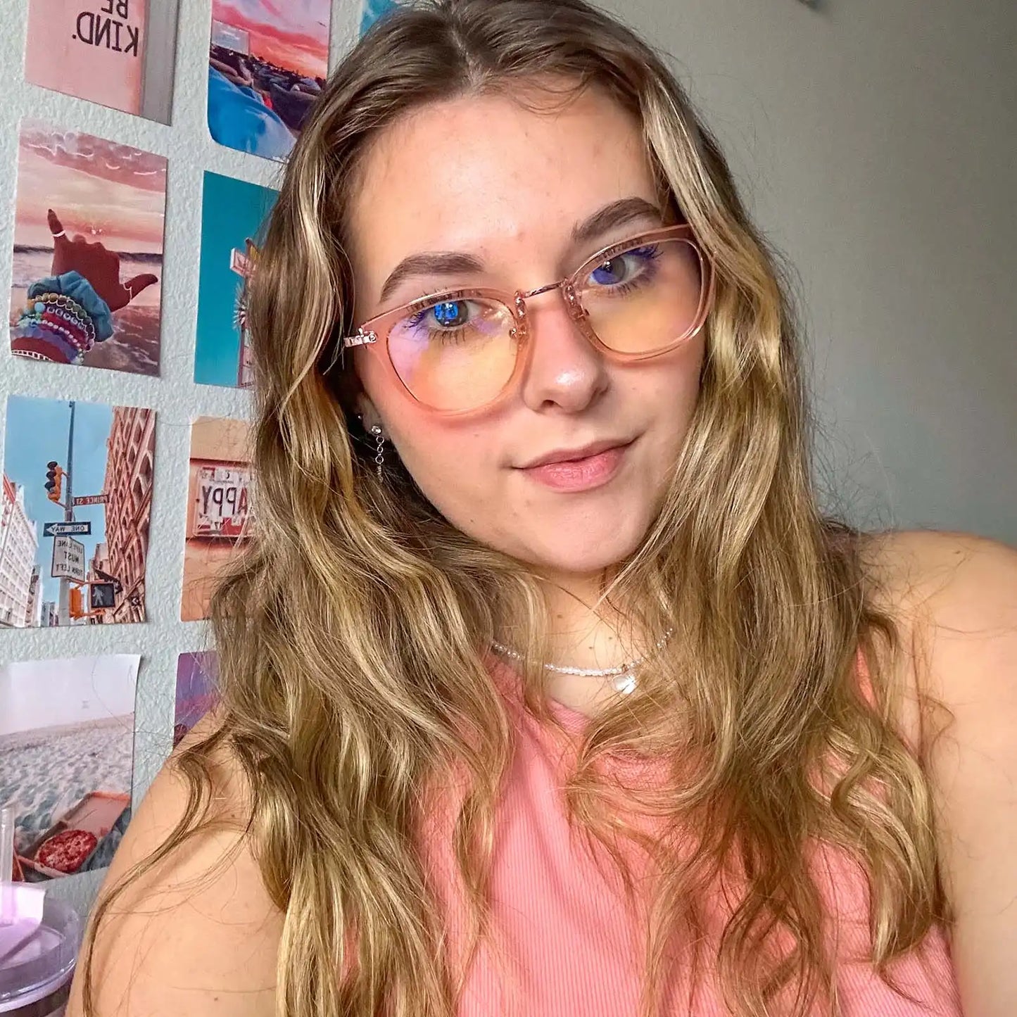 RUE - LIGHT PINK CRYSTAL + GLASSES