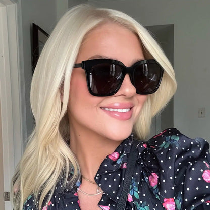 BELLA - BLACK + GREY + POLARIZED SUNGLASSES