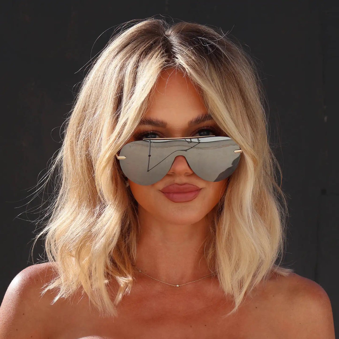 IMANI - GOLD + SILVER MIRROR SUNGLASSES
