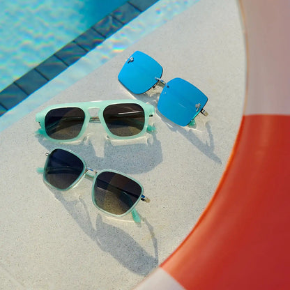 HOPE - BRONCO BLUE + GREY GRADIENT + POLARIZED SUNGLASSES