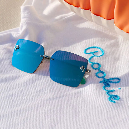 ROOKIE - BRONCO BLUE + TEAL MIRROR SUNGLASSES