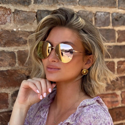 DASH - ROSE GOLD + CHERRY BLOSSOM MIRROR + POLARIZED SUNGLASSES