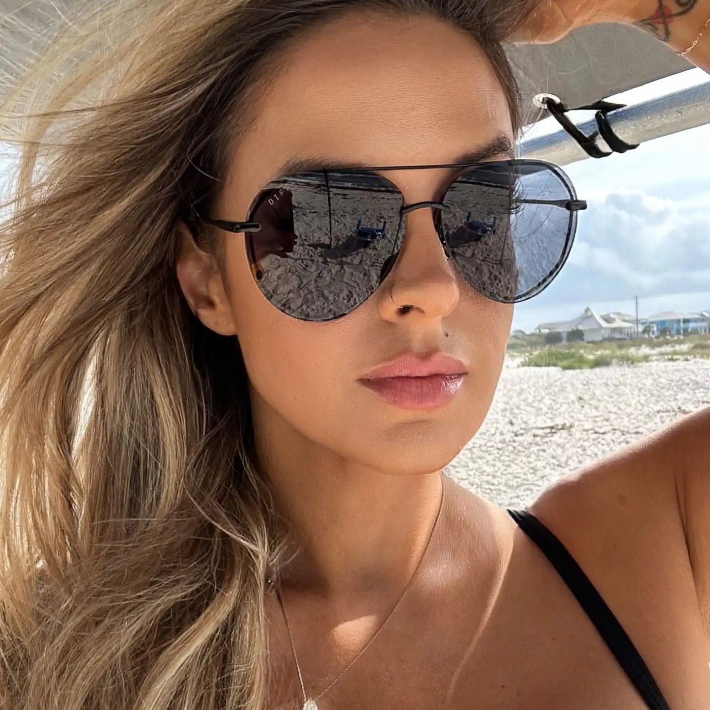 LENOX - BLACK + GREY SUNGLASSES