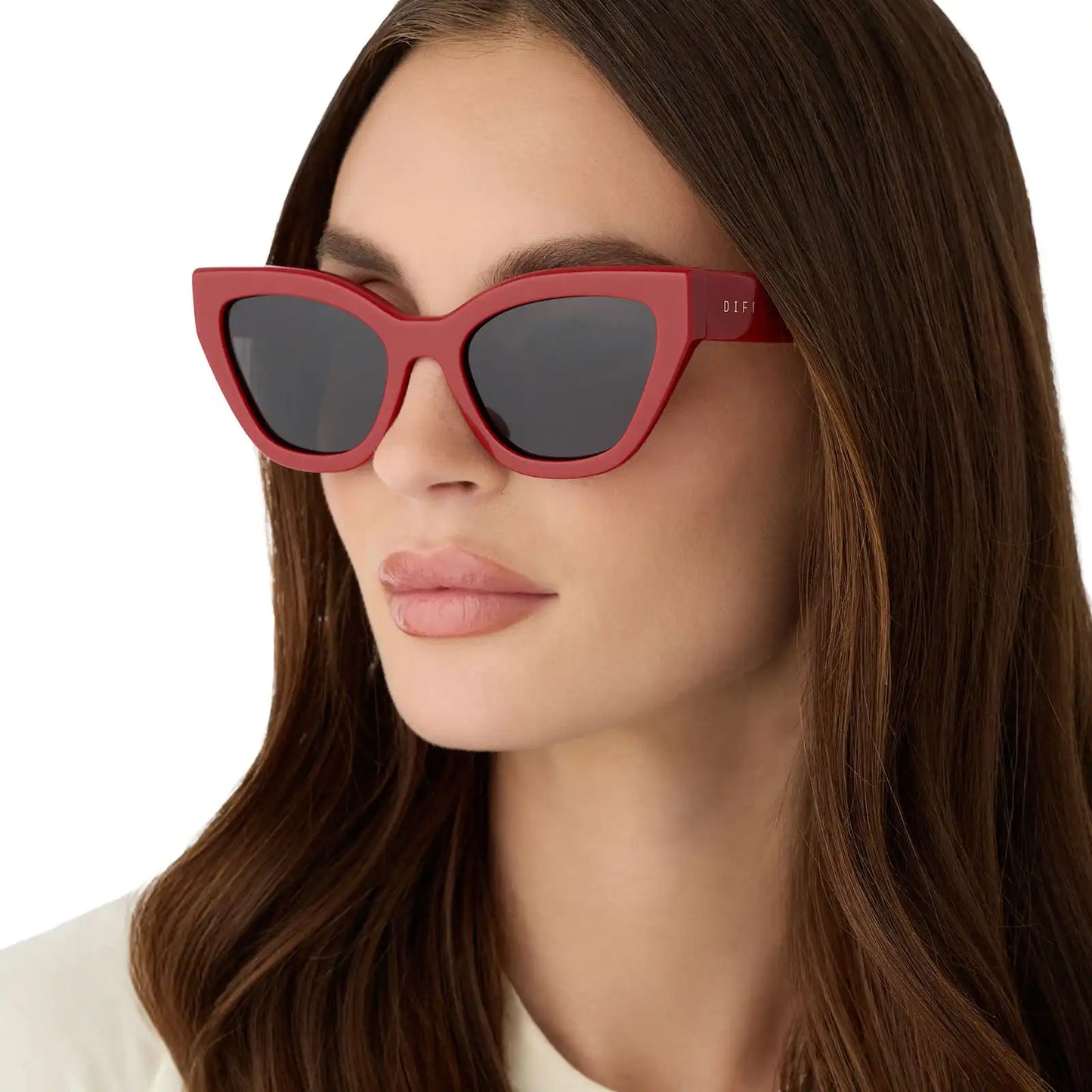 EMILY - RED + GREY + POLARIZED SUNGLASSES