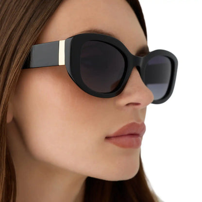 MIRANDA - BLACK + GREY GRADIENT + POLARIZED SUNGLASSES