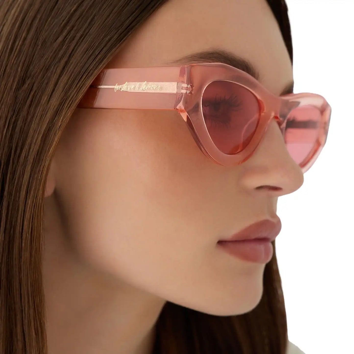 LUCY - PASTEL PINK + ROSE SUNGLASSES