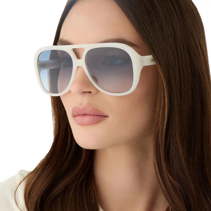 PAULINE - MERINGUE + BLUE GRADIENT SUNGLASSES