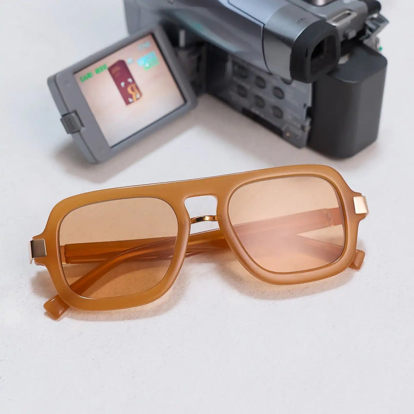 NAOMI - MANGO + CHAMPAGNE TINT SUNGLASSES