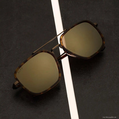 COLONEL WARD - BRONZE + BROWN FLASH SUNGLASSES