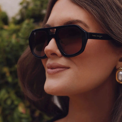 COLLINS - BLACK + BROWN GRADIENT + POLARIZED SUNGLASSES