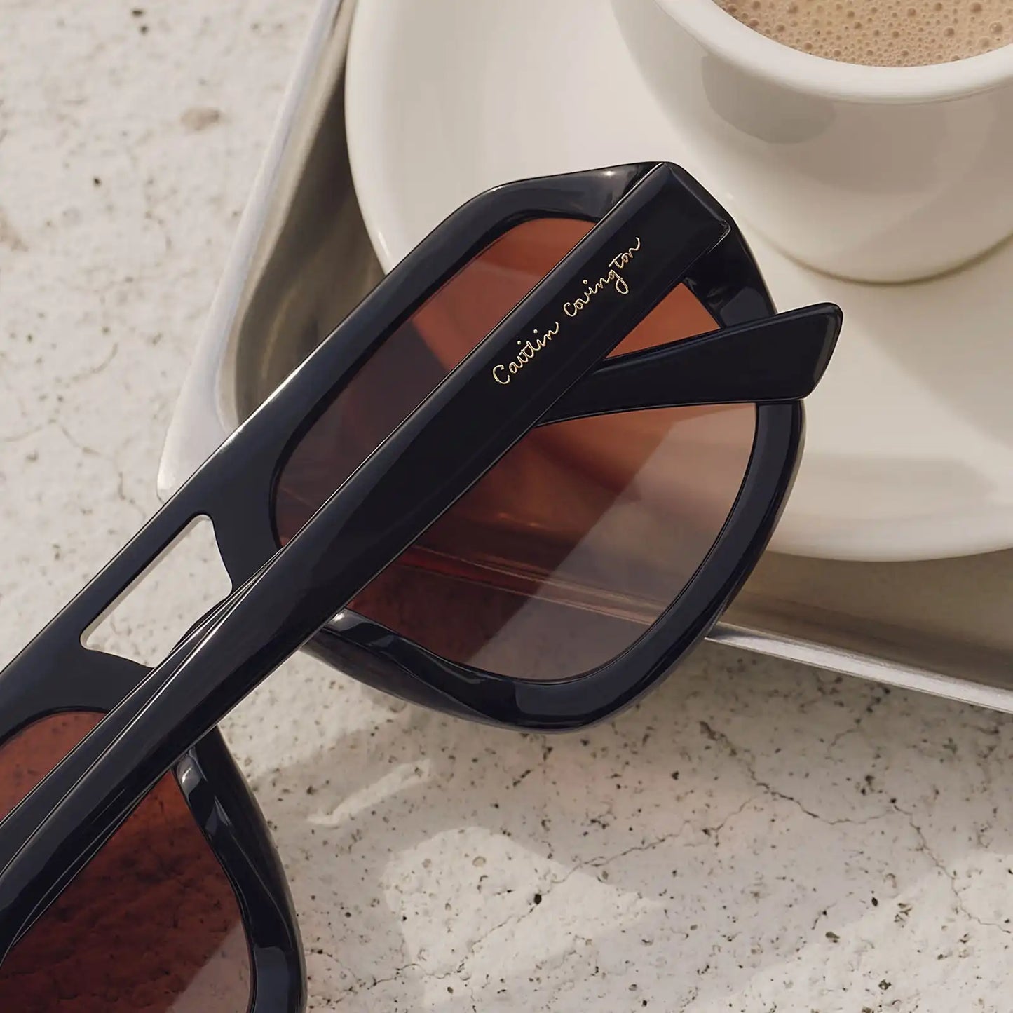 COLLINS - BLACK + BROWN GRADIENT + POLARIZED SUNGLASSES