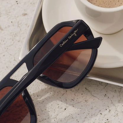 COLLINS - BLACK + BROWN GRADIENT + POLARIZED SUNGLASSES