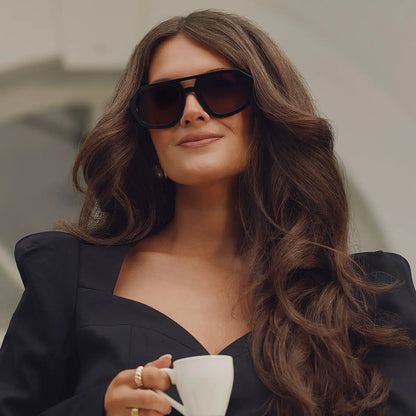 COLLINS - BLACK + BROWN GRADIENT + POLARIZED SUNGLASSES