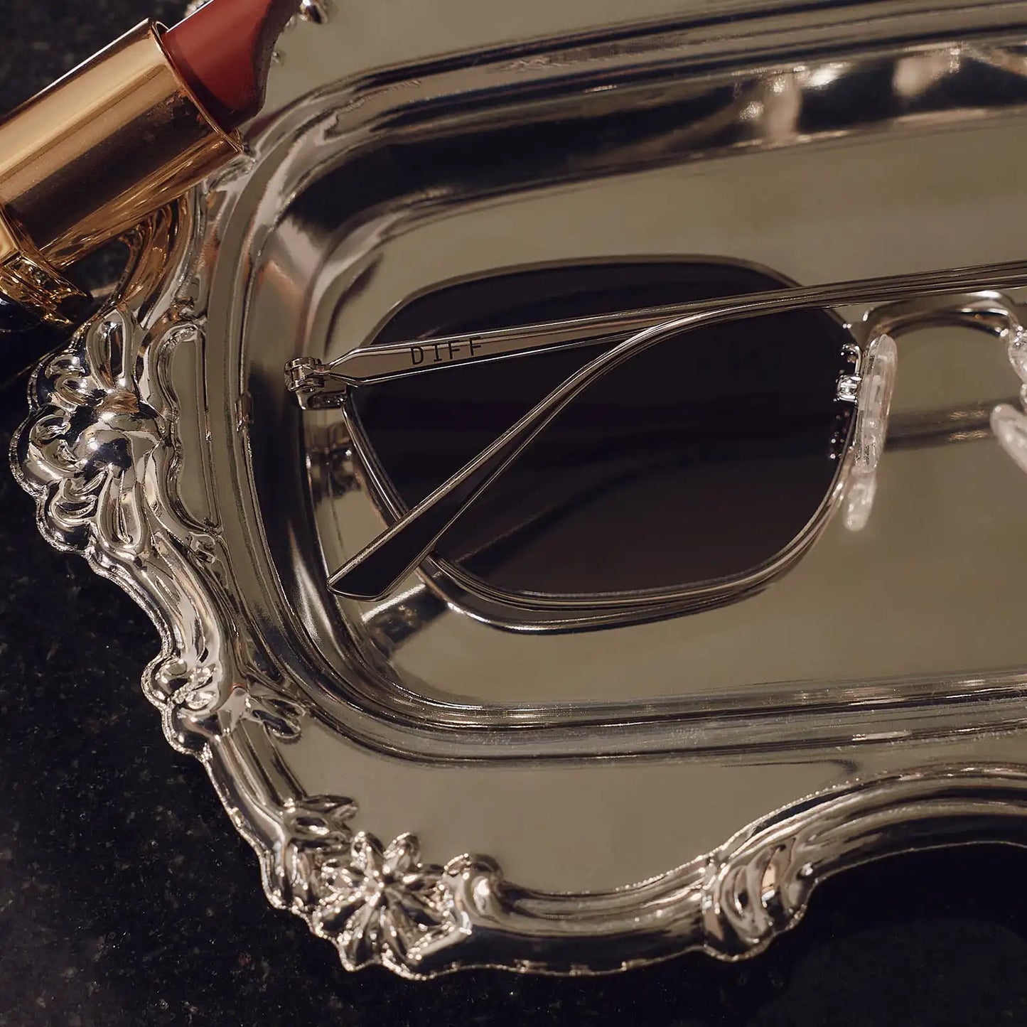 KENNEDY - SILVER + GREY GRADIENT + POLARIZED SUNGLASSES