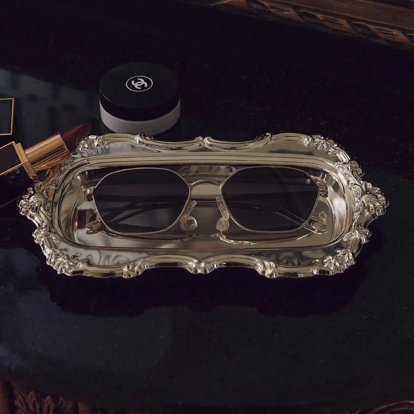 KENNEDY - SILVER + GREY GRADIENT + POLARIZED SUNGLASSES