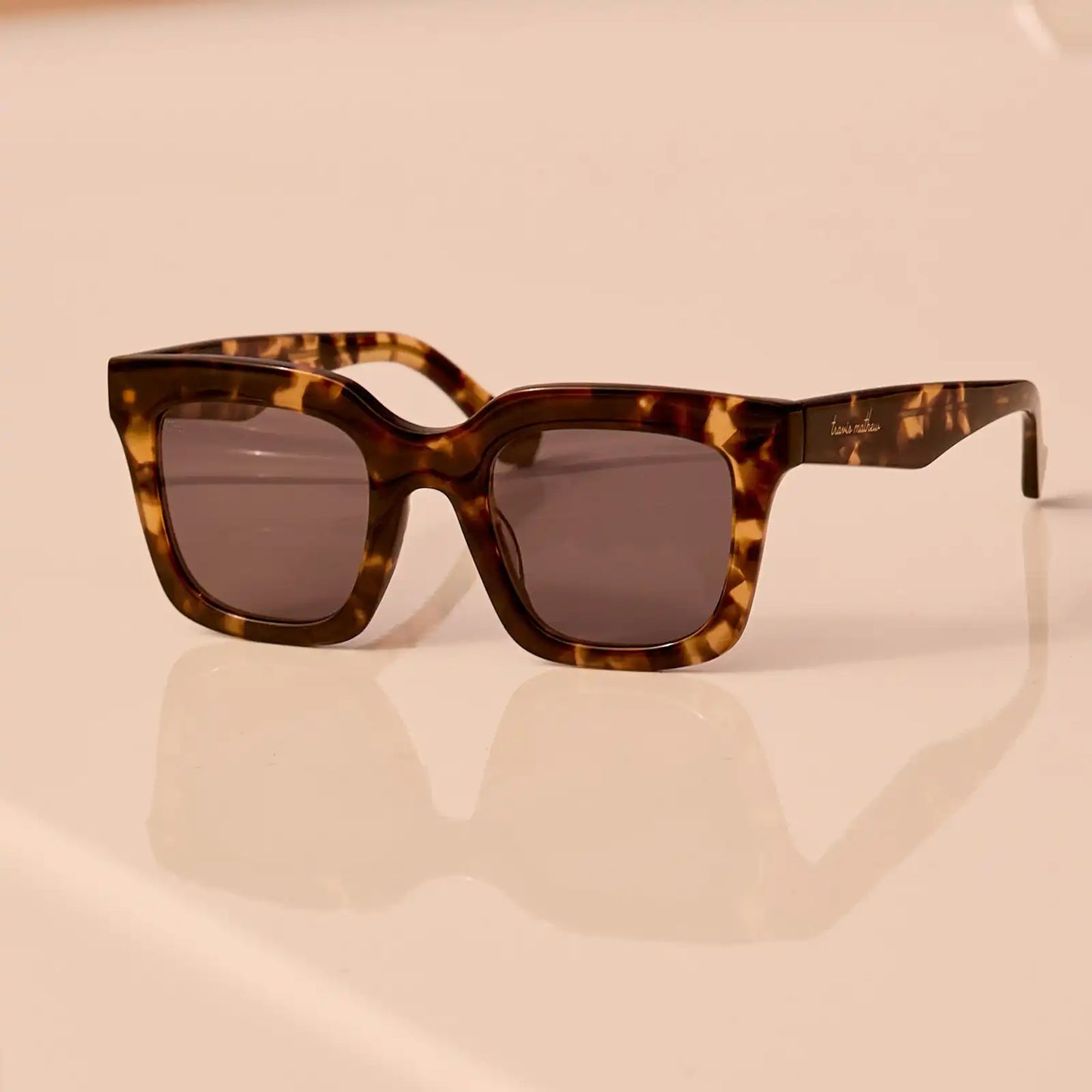 VALENCIA - TORTOISE + GREY + POLARIZED SUNGLASSES