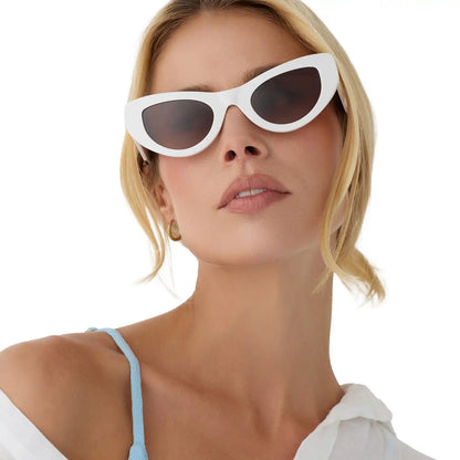 THE MESA - WHITE + BROWN GRADIENT SUNGLASSES