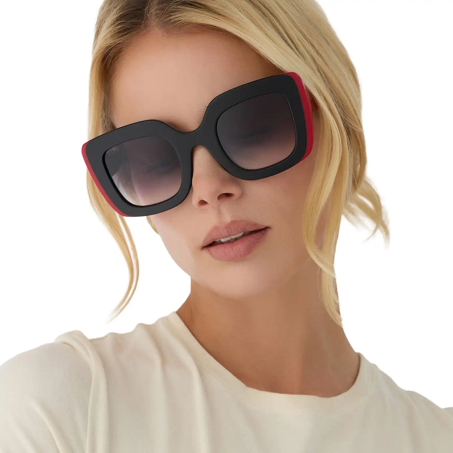 QUEEN OF HEARTS - BLACK + GREY GRADIENT + SUNGLASSES