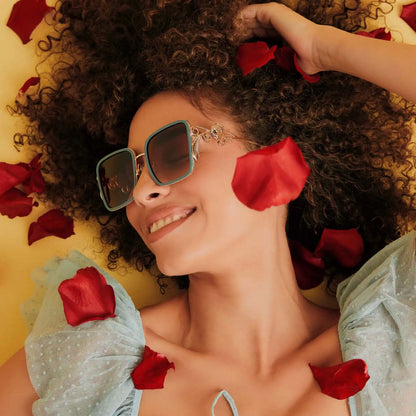 BELLE 2.0 - GOLD + ENCHANTING BLUE + BROWN GRADIENT + POLARIZED SUNGLASSES