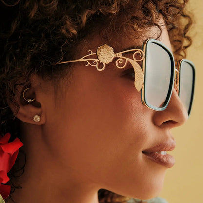 BELLE 2.0 - GOLD + ENCHANTING BLUE + BROWN GRADIENT + POLARIZED SUNGLASSES