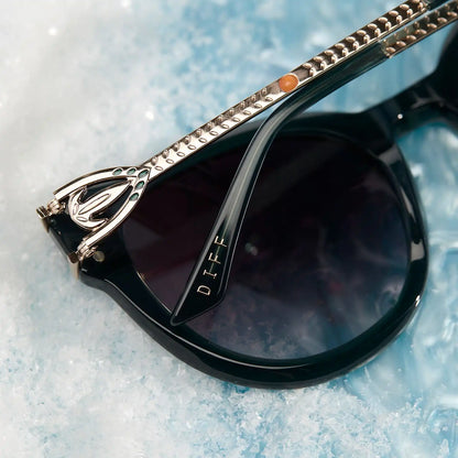 ANNA - RICH EMERALD + ROYAL PURPLE GRADIENT SUNGLASSES
