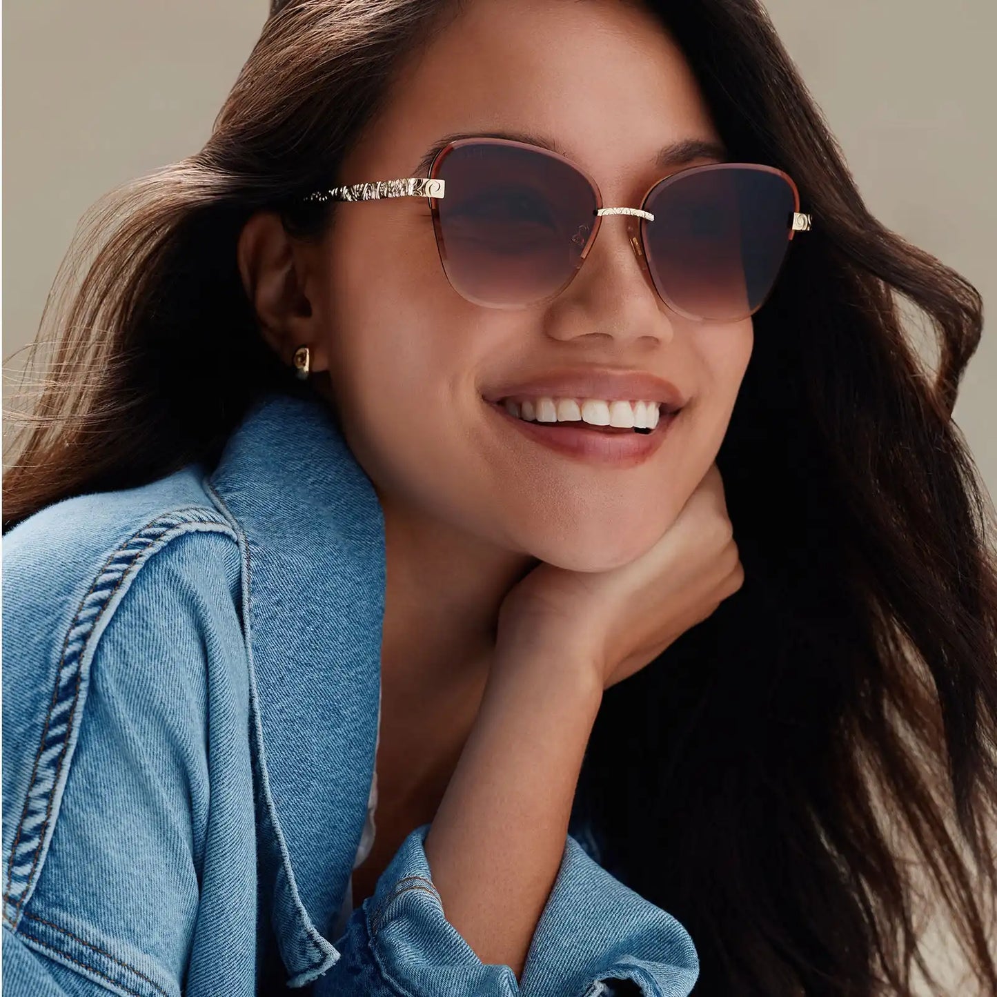 BELLE 3.0 - GOLD + BROWN GRADIENT + SUNGLASSES