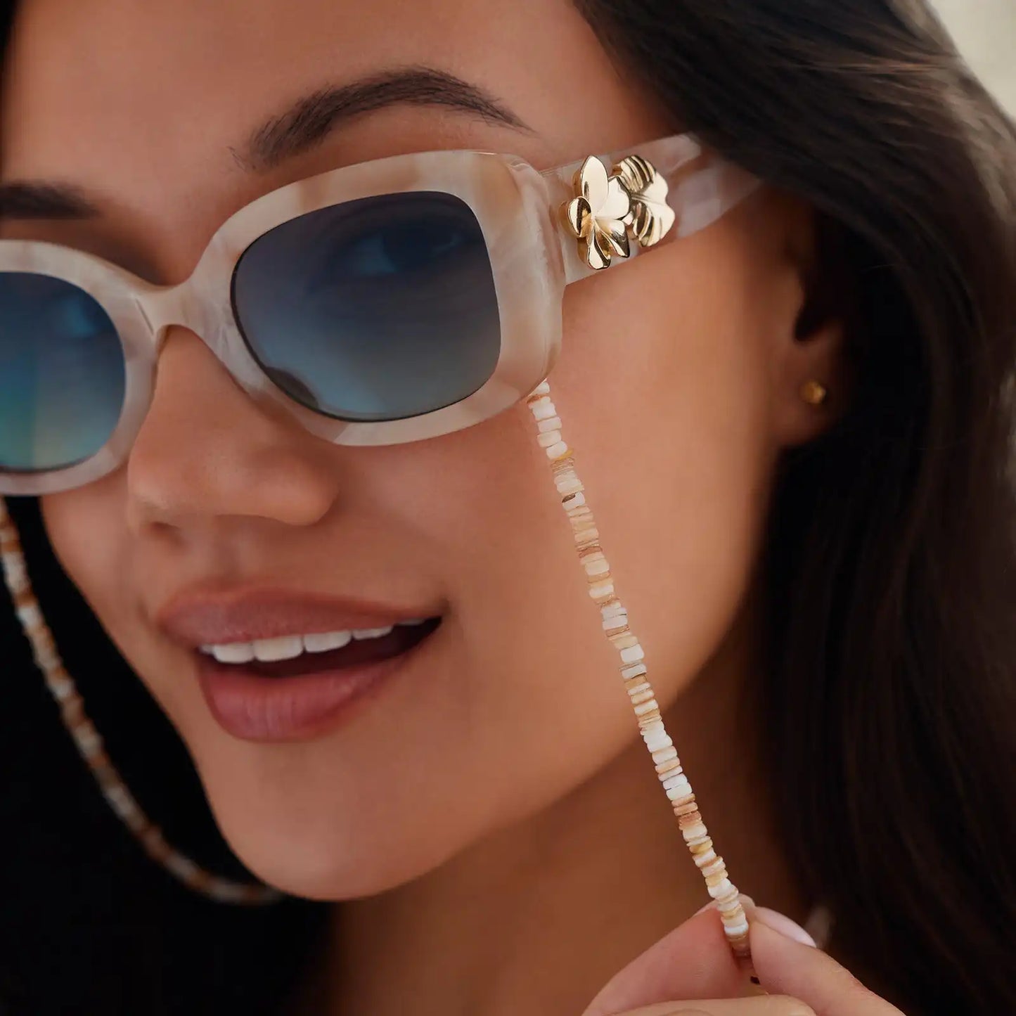 MOANA - BEIGE TORTOISE + SEAFOAM GREEN + SUNGLASSES
