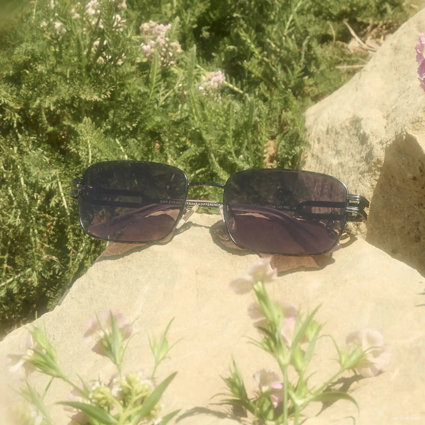 KYLIE - GUNMETAL + MAUVE + SUNGLASSES