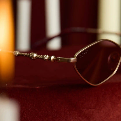 DUMBLEDORE™ - GOLD ARCANUM + ENCHANTING AUBERGINE SUNGLASSES