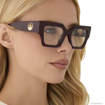 GENERAL LEIA™ - REGAL AUBERGINE CRYSTAL + GLASSES