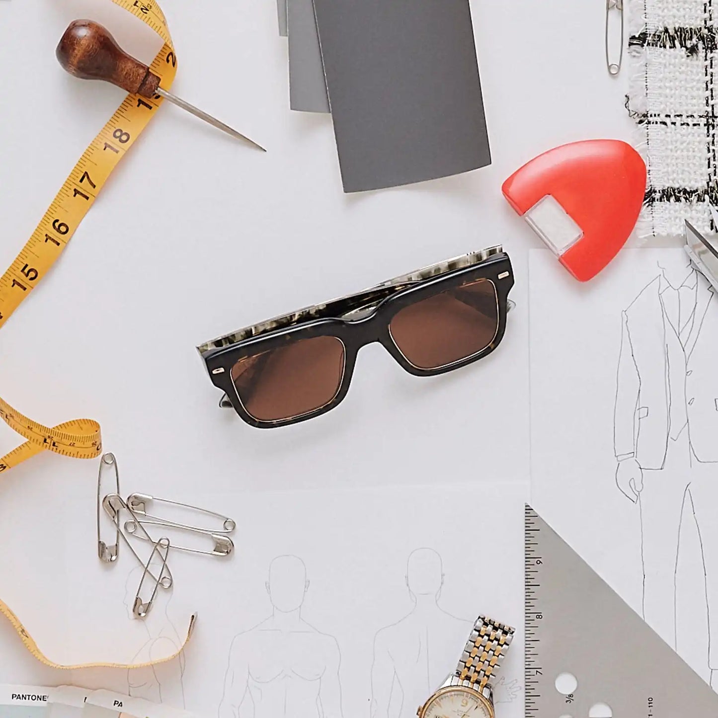 ALFIE - TRUFFLE TORTOISE + DEEP BROWN SUNGLASSES