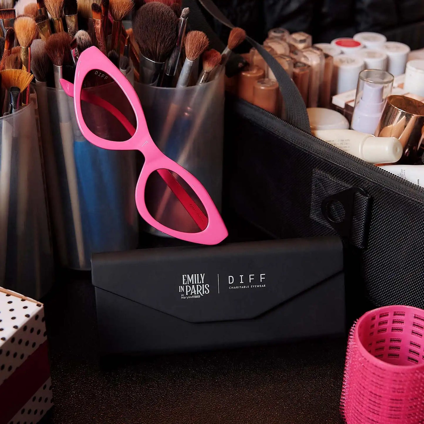 EMILY CAT EYE - PARISIAN PINK + MACARON PINK SUNGLASSES