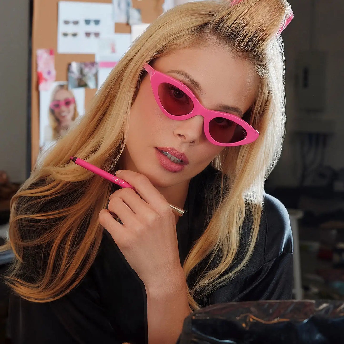 EMILY CAT EYE - PARISIAN PINK + MACARON PINK SUNGLASSES