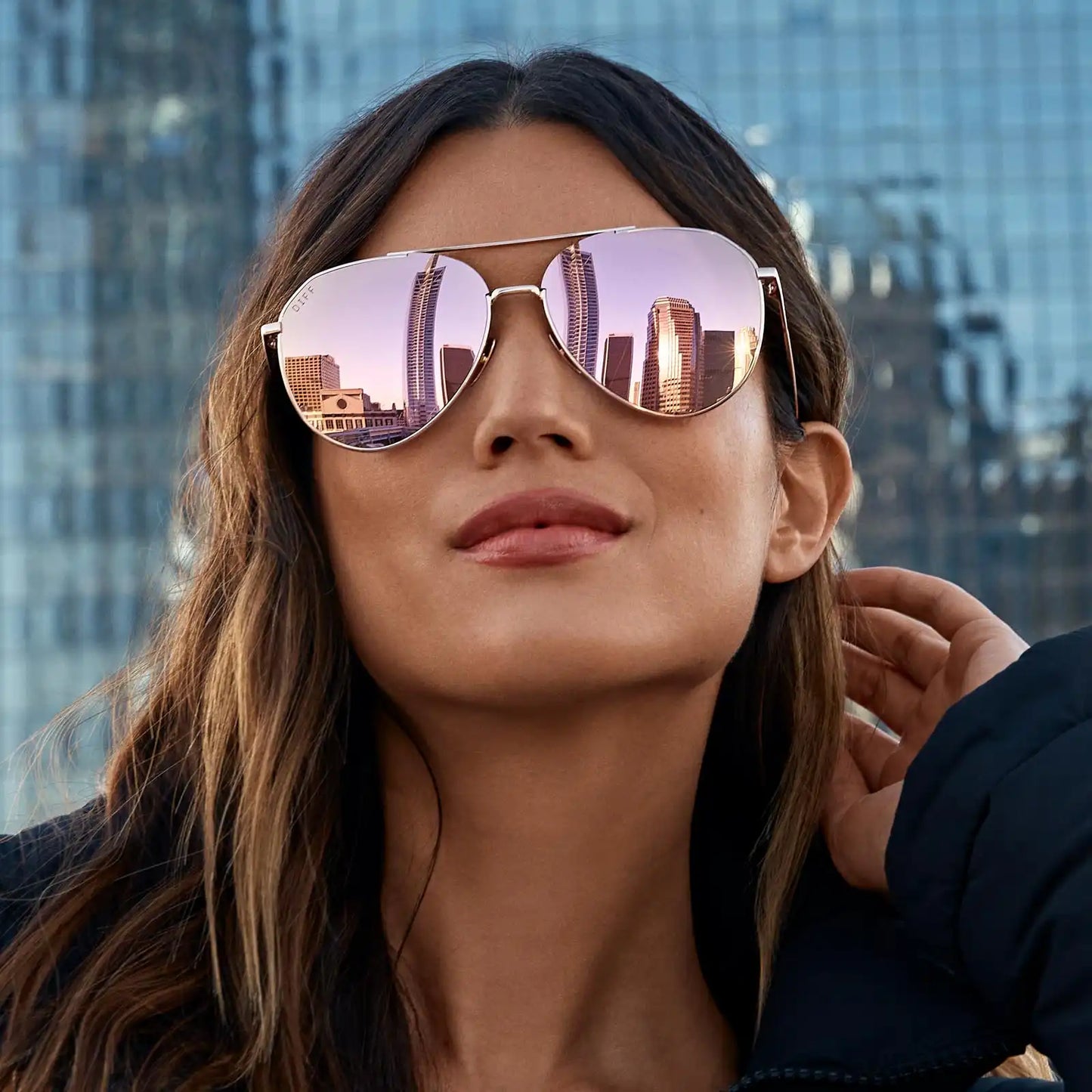 DASH - ROSE GOLD + CHERRY BLOSSOM MIRROR + POLARIZED SUNGLASSES