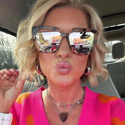 BECKY II - HIMALAYAN TORTOISE + TAUPE MIRROR + POLARIZED SUNGLASSES