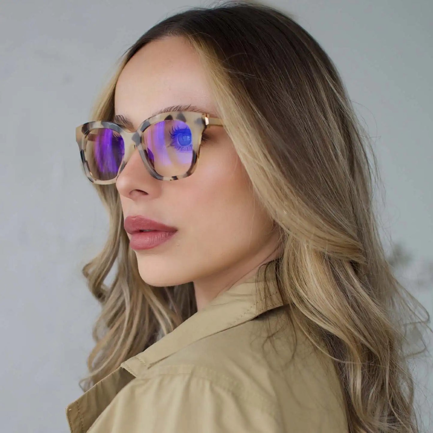 BELLA XS - CREAM TORTOISE + GLASSES
