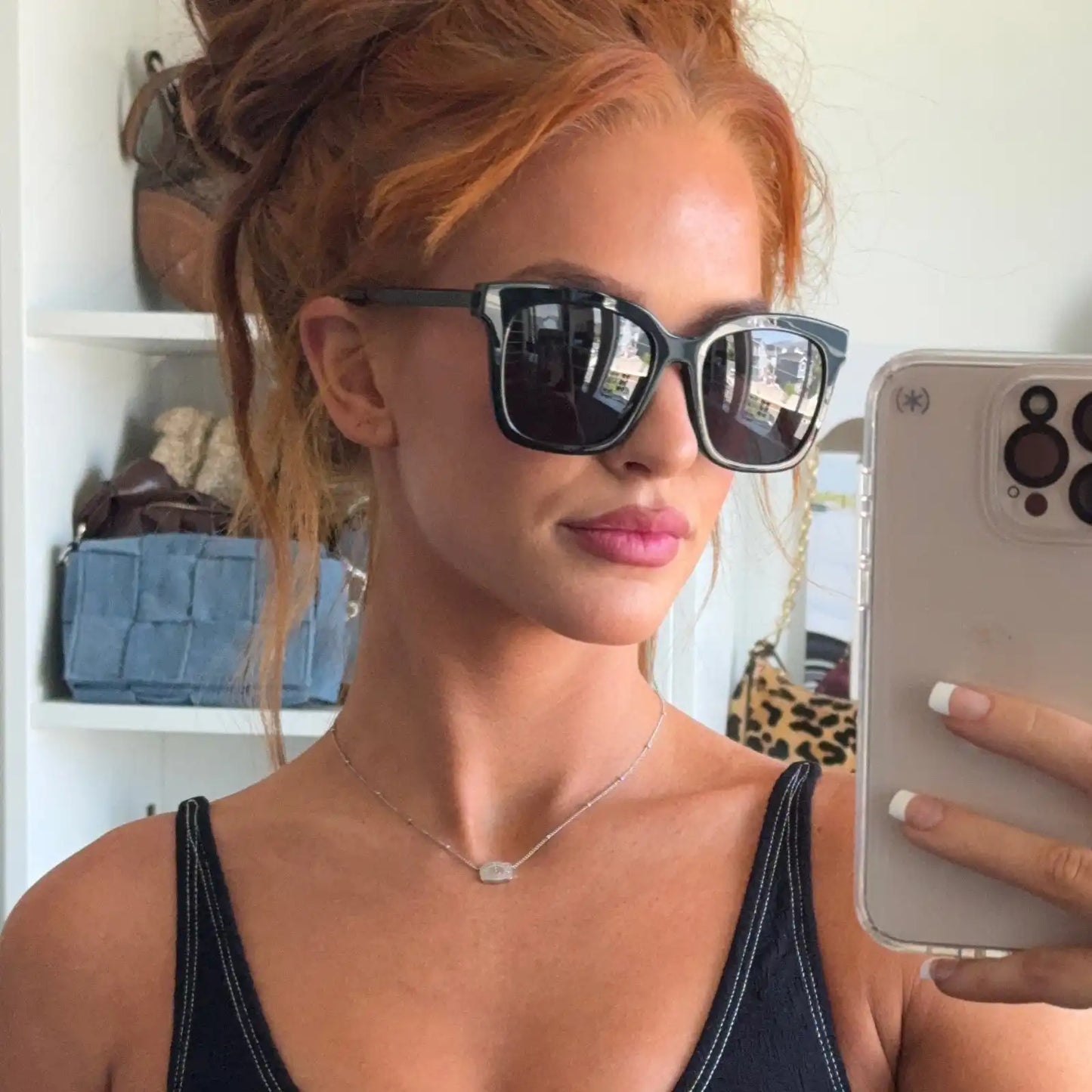 BELLA - BLACK + GREY + POLARIZED SUNGLASSES