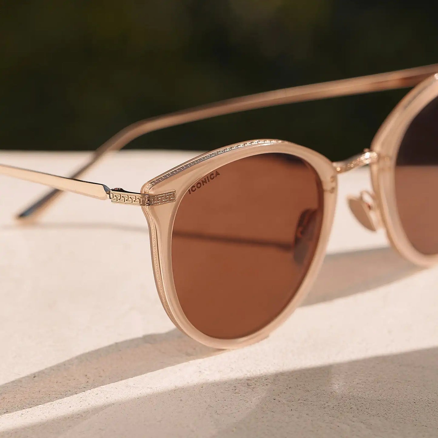 HANA - SAND DOLLAR + BROWN + POLARIZED + SUNGLASSES