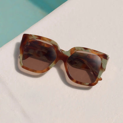 LIVIA - IONIAN TORTOISE + TRUFFLE + POLARIZED SUNGLASSES
