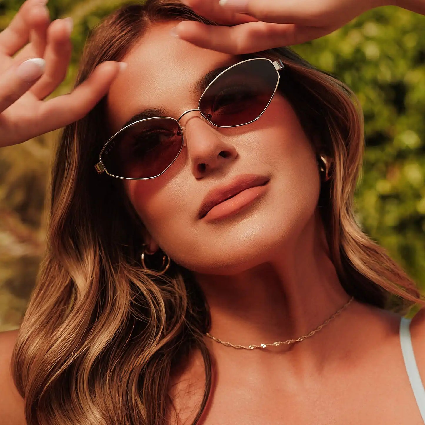 JORDY - GOLD + HORN TORTOISE + BROWN SUNGLASSES