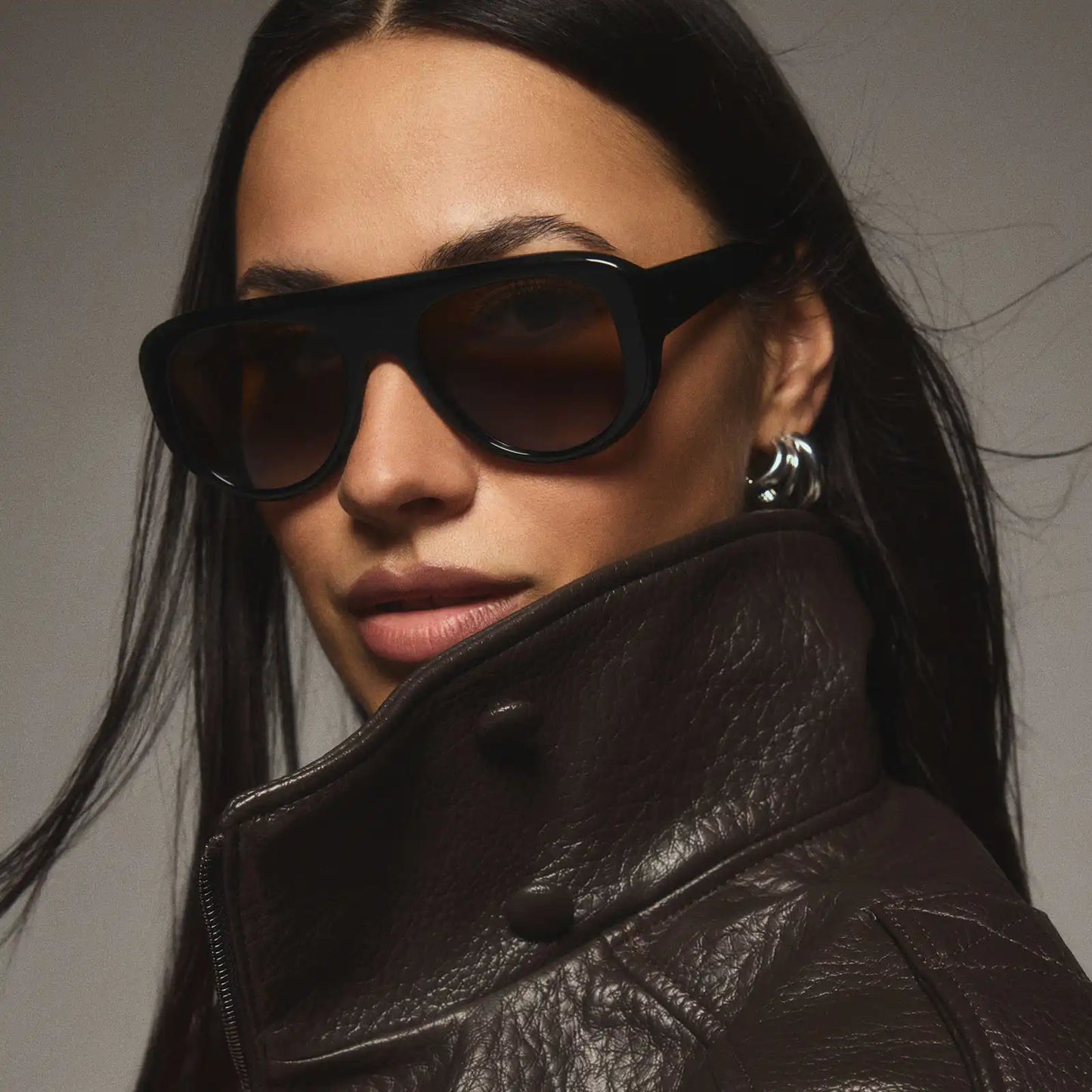 MORGAN - BLACK + BROWN + POLARIZED SUNGLASSES