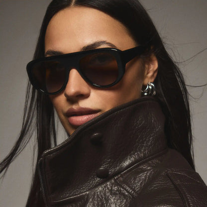 MORGAN - BLACK + BROWN + POLARIZED SUNGLASSES